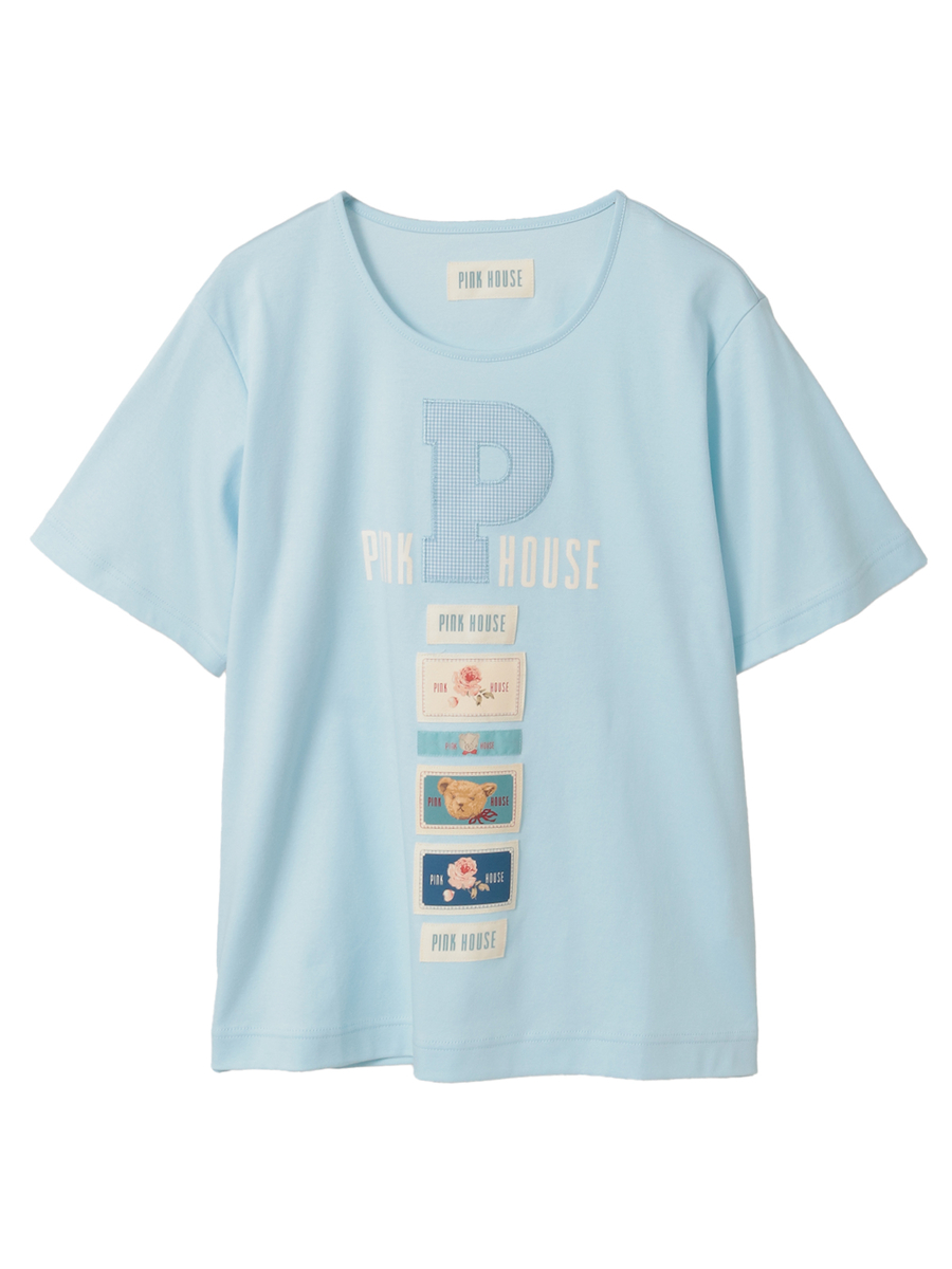 Pロゴアップリケ＆ネームワッペン使いカットソー 詳細画像 ソライロ 1