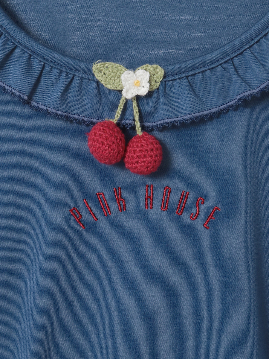 さくらんぼモチーフ付きカットソー 詳細画像 シロ 10