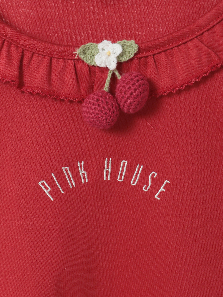 さくらんぼモチーフ付きカットソー 詳細画像 シロ 9