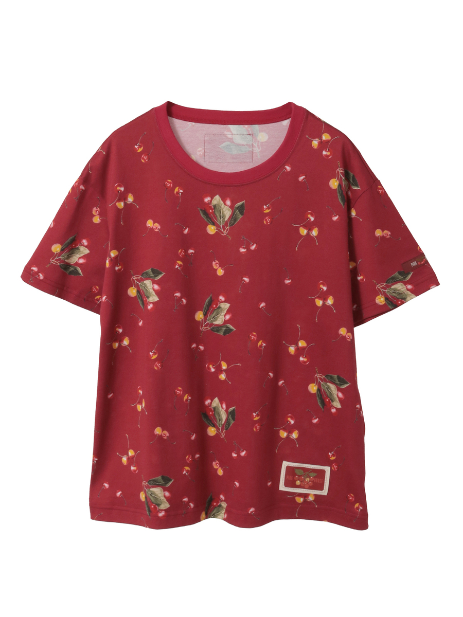 さくらんぼプリントカットソー 詳細画像 ネイビー 1