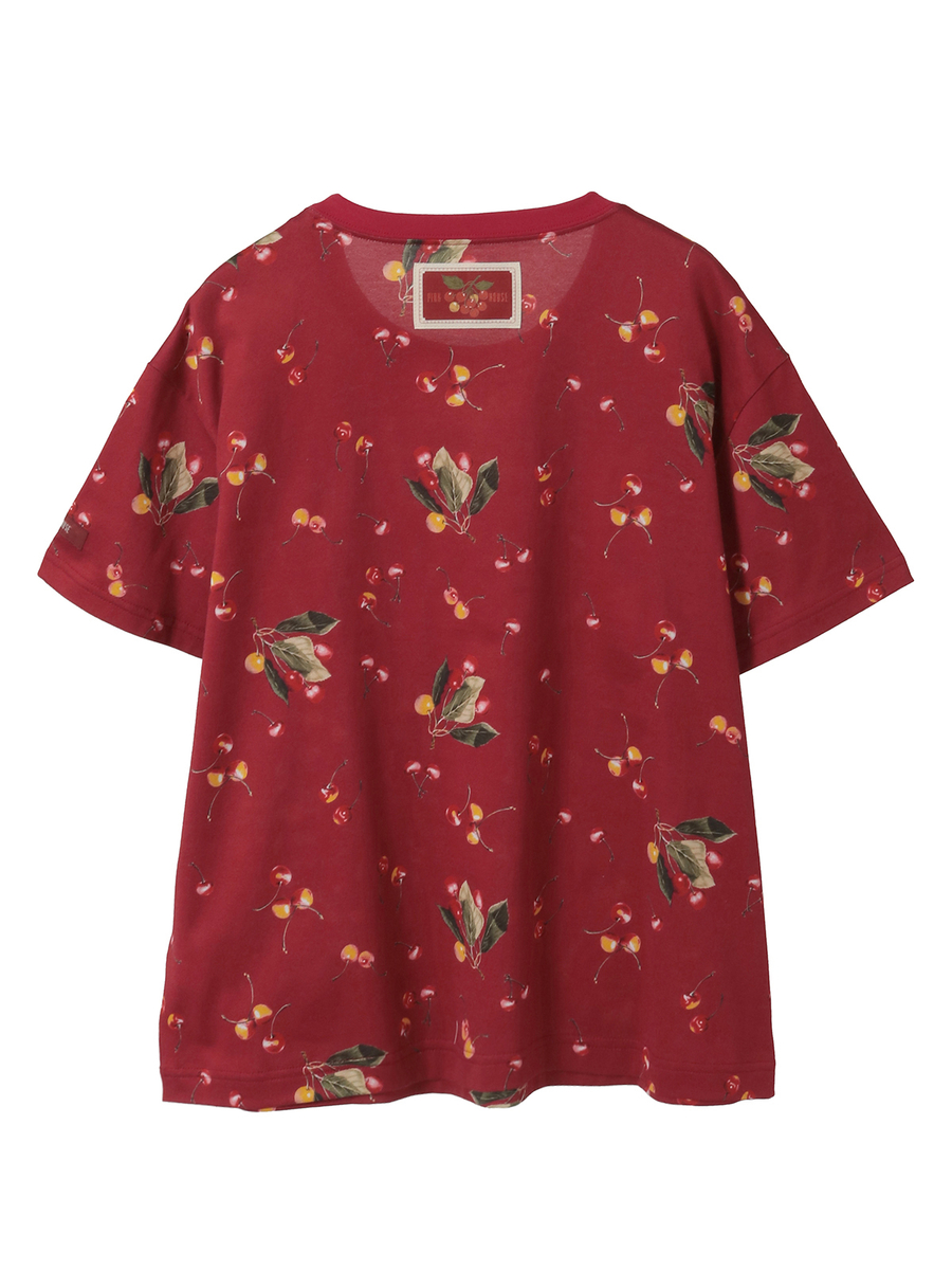 さくらんぼプリントカットソー 詳細画像 ネイビー 2