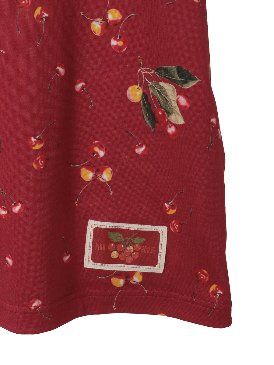 さくらんぼプリントカットソー 詳細画像 ネイビー 5