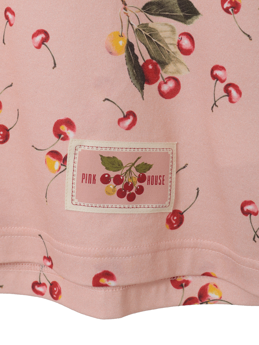 さくらんぼプリントカットソー 詳細画像 ネイビー 7