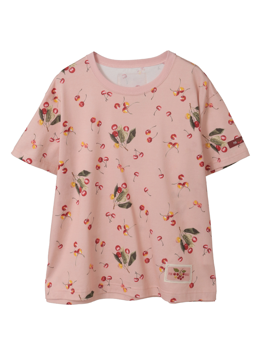 さくらんぼプリントカットソー 詳細画像 ピンク 1