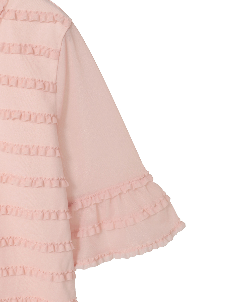 トリコットオーガンジーフリル使いカットソー 詳細画像 パープル 12