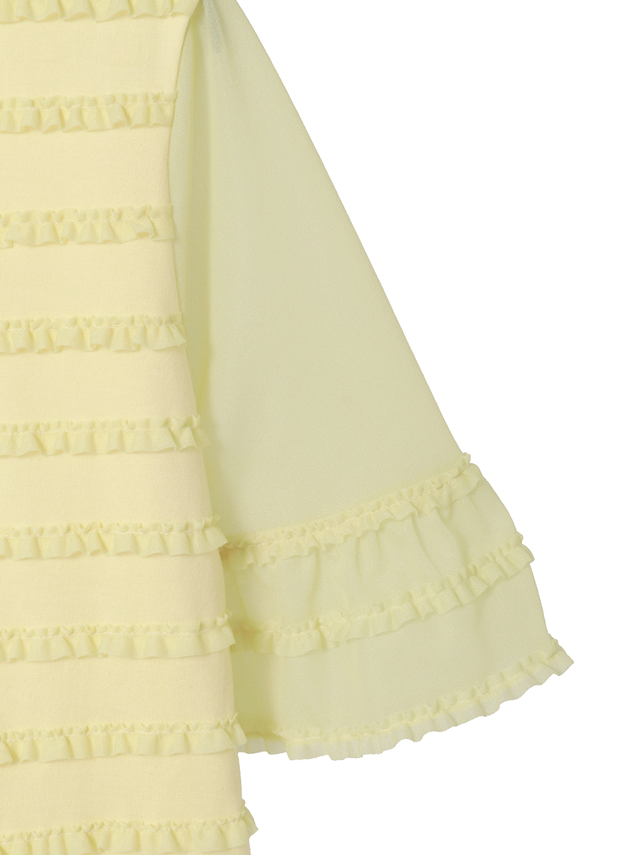 トリコットオーガンジーフリル使いカットソー 詳細画像 パープル 14