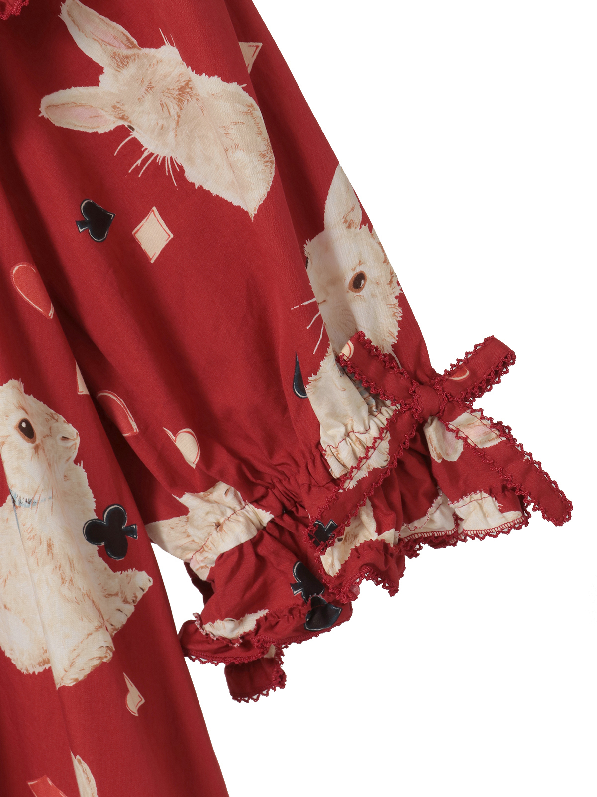 オンライン限定カラー展開あり】Rabbit Marchプリントミディワンピース