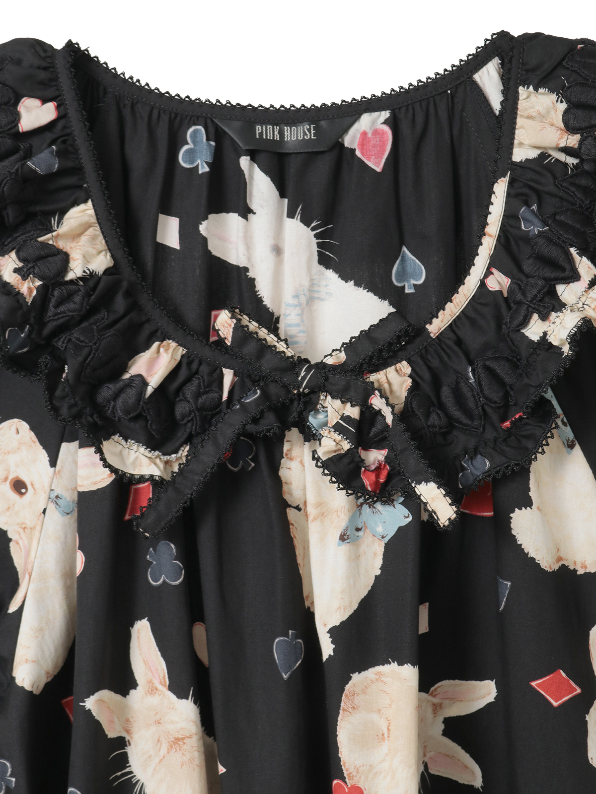 オンライン限定カラー展開あり】Rabbit Marchプリントミディワンピース