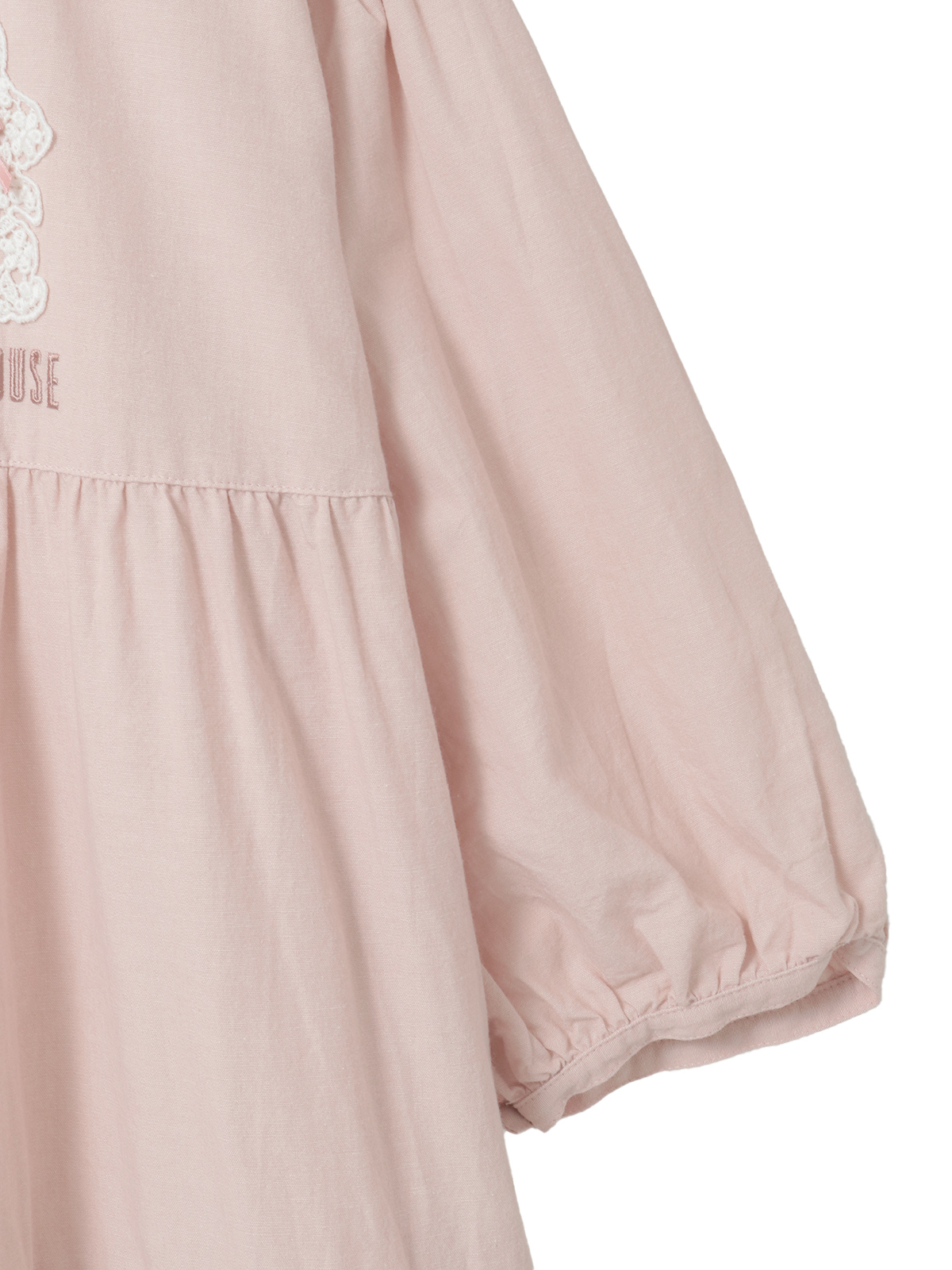 PINKHOUSE ダンガリーティアードワンピース レースうさぎアップリケ付きダンガリーワンピース｜ピンクハウス
