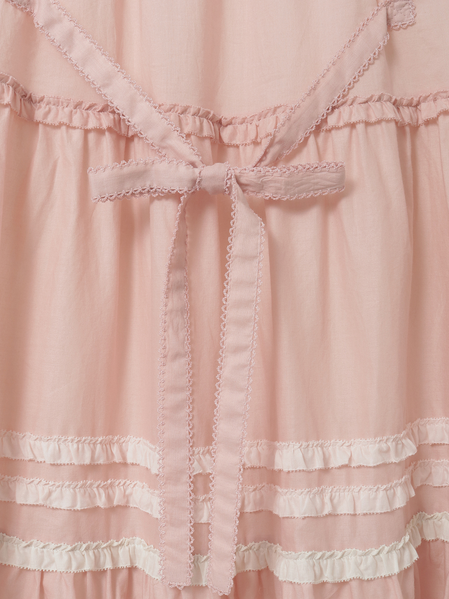 【予約】アニバーサリーケーキモチーフパッチワークワンピース 詳細画像 苺ミルク 6