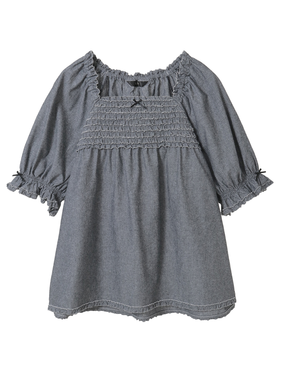 ダンガリーブラウス 詳細画像 クロ 1