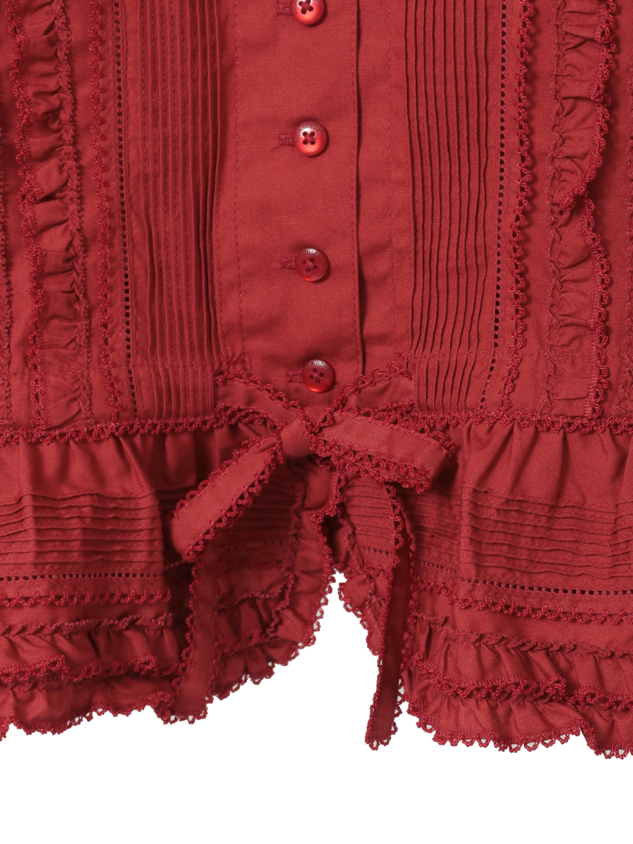 トランプスート刺繍使いブラウス 詳細画像 アカ 6