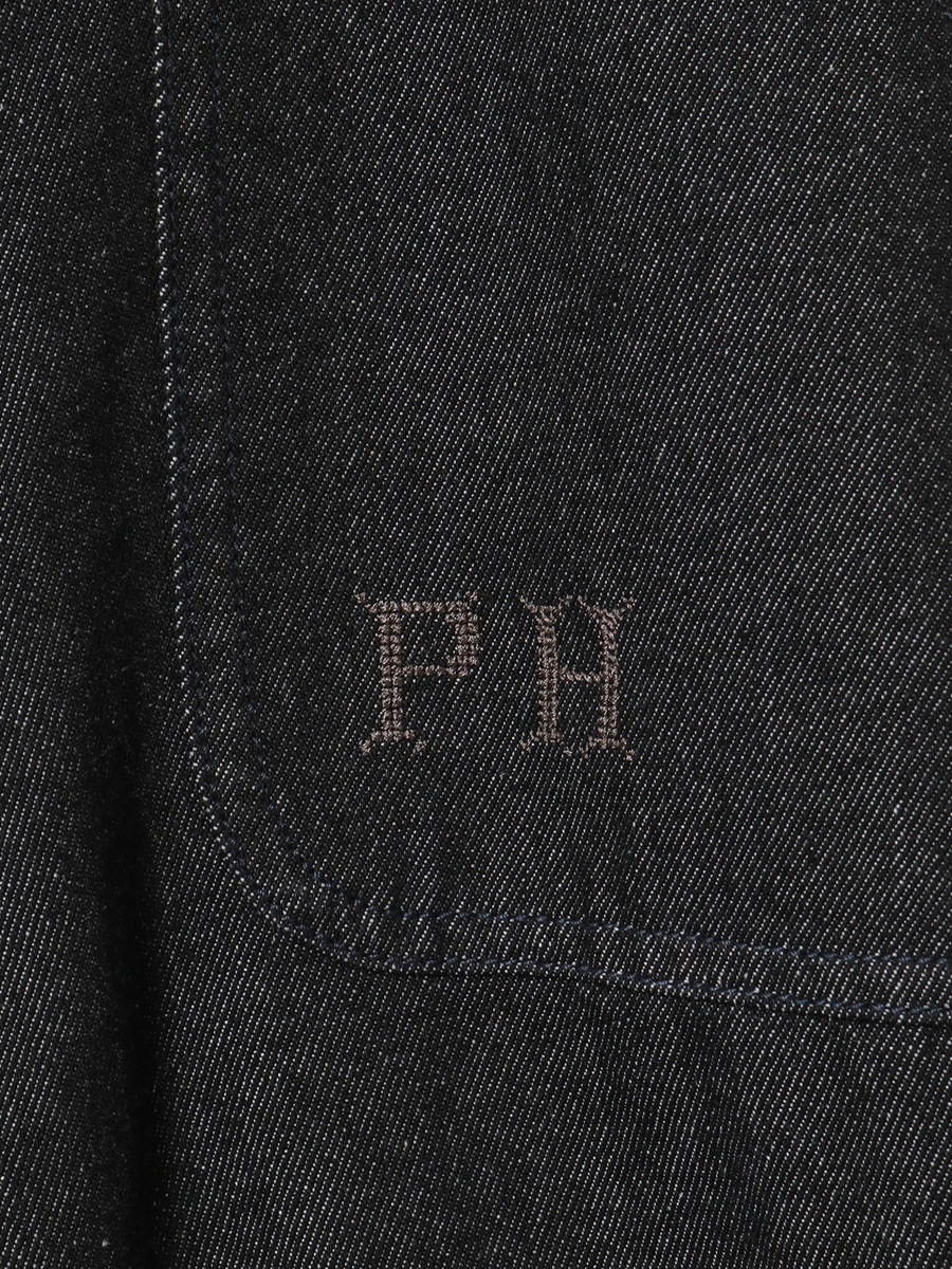 クロスステッチロゴ刺繍デニムパンツ 詳細画像 アカ 8