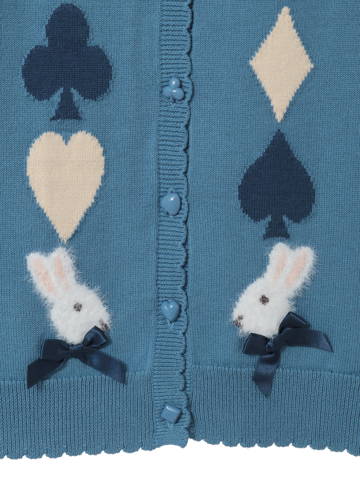 Rabbit March柄ニットカーディガン｜ピンクハウスオフィシャル