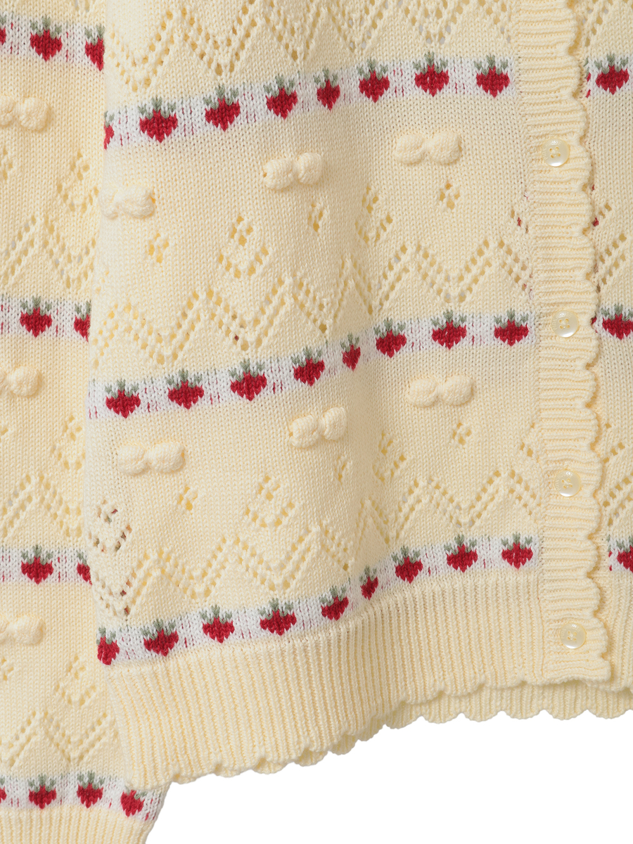 【予約】アニバーサリーケーキモチーフカーディガン 詳細画像 クリーム 5