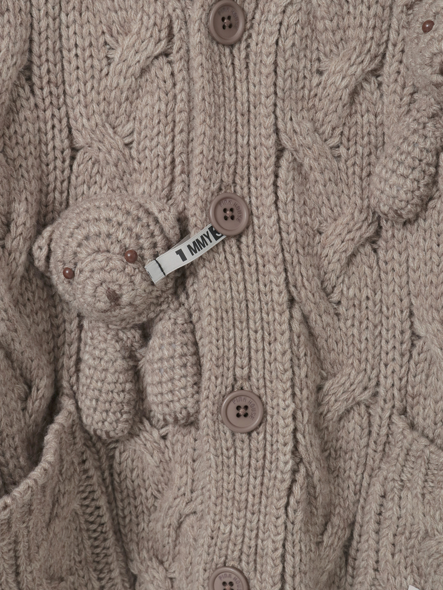 PINK HOUSE&times;Maison MIHARA YASUHIRO Knit Cardigan 詳細画像 ブラック 6