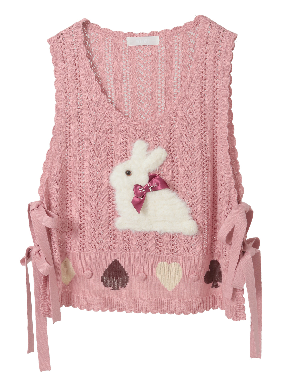 【新品/完売品】ピンクハウス　うさぎベスト Rabbit Marchモチーフニットベスト｜ピンクハウスオフィシャル