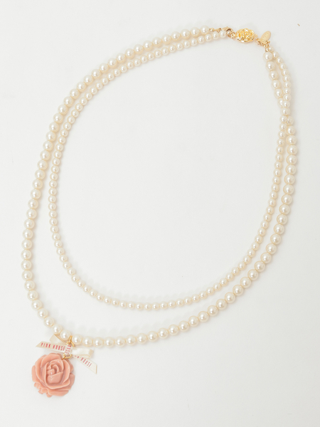 Rose Pearlモチーフネックレス