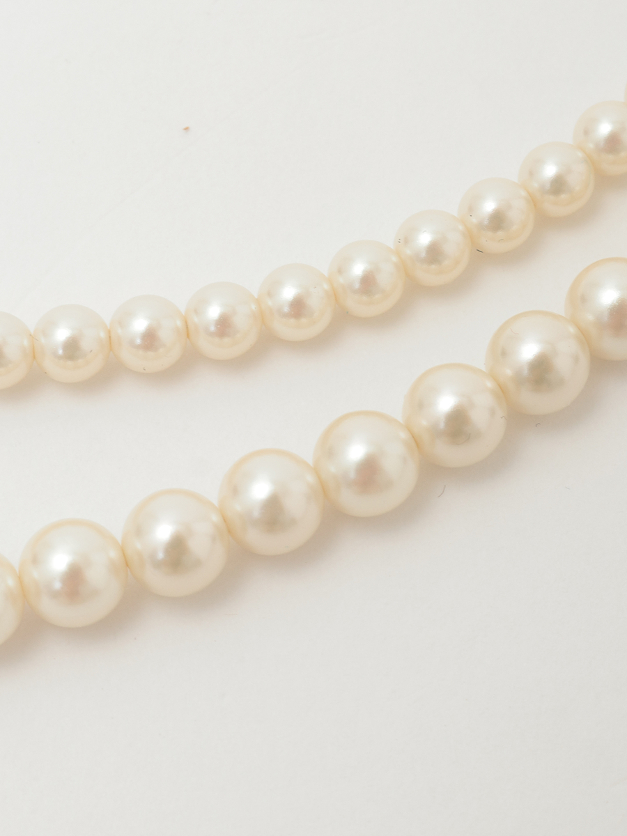 Rose Pearlモチーフネックレス 詳細画像 シロ 4