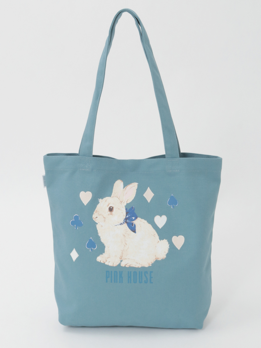 Rabbit Marchプリントバッグ 詳細画像 ブルーグレー 1