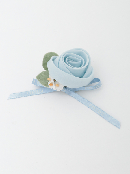 巻き薔薇コサージュ