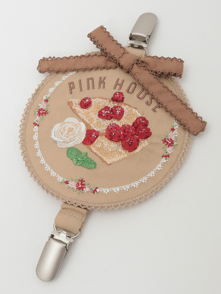 クレープリー刺繍ワッペンサスペンダークリップ