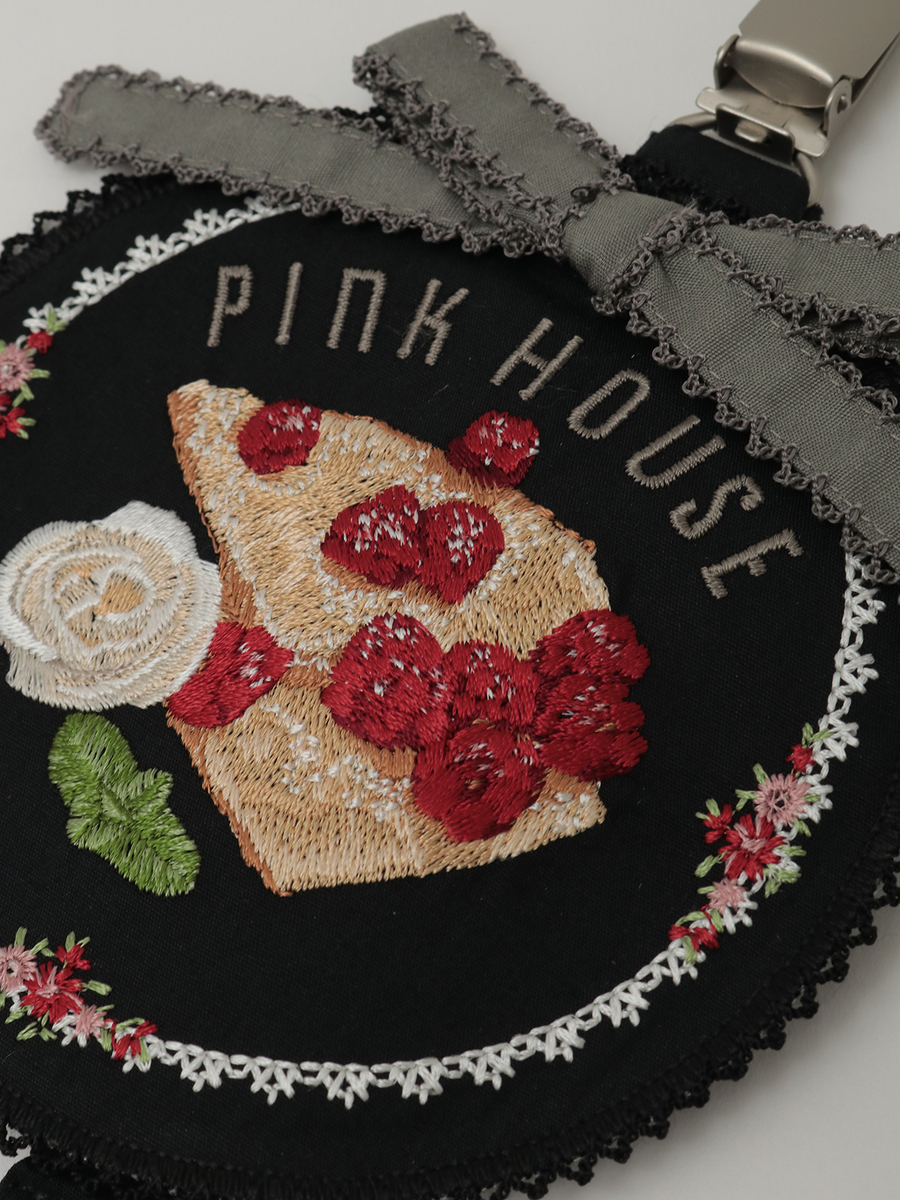 クレープリー刺繍ワッペンサスペンダークリップ 詳細画像 ミルクティ 5