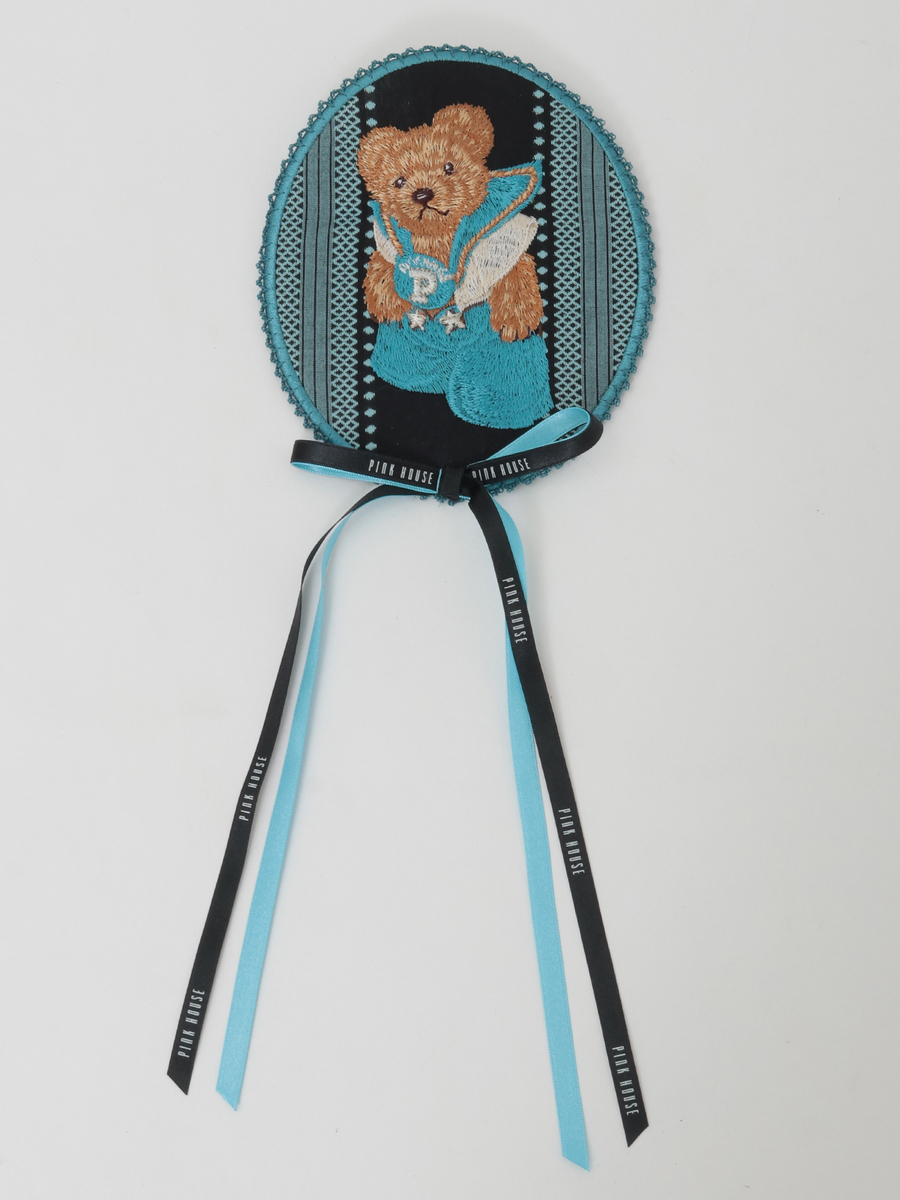 ジャーマンクラフトベア刺繍ワッペン 詳細画像 クロ 1