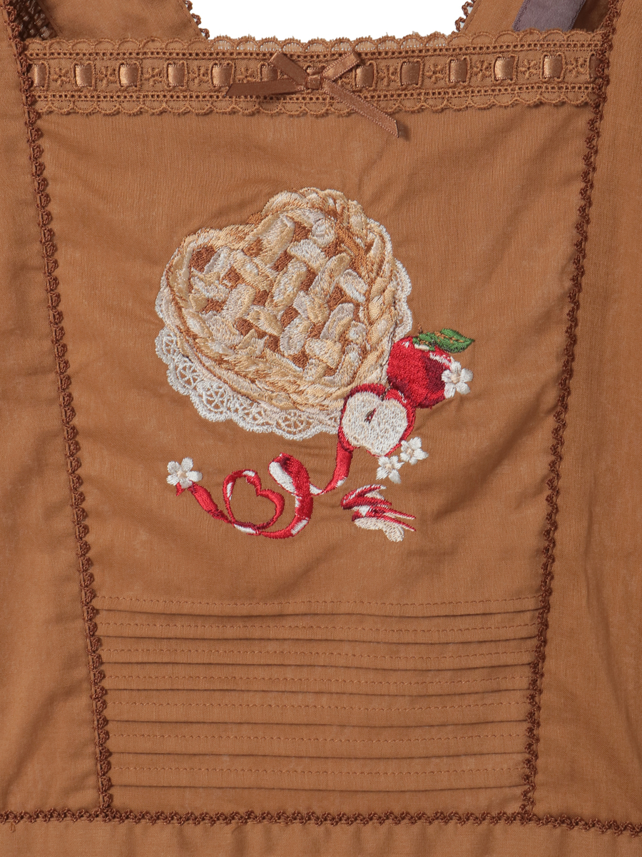 アップルパイ刺繍タブリエ 詳細画像 キナリ 11