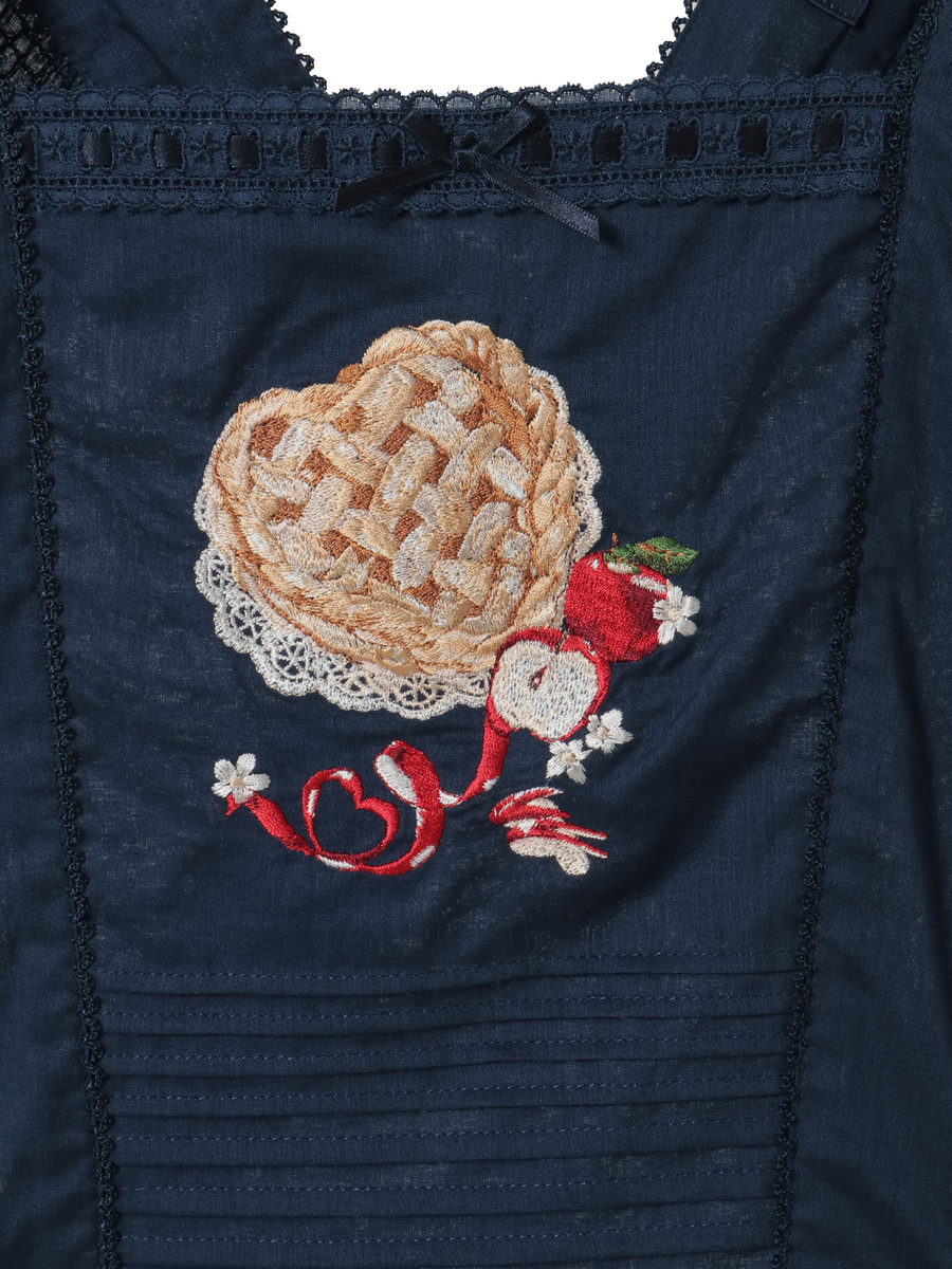 アップルパイ刺繍タブリエ 詳細画像 キナリ 13