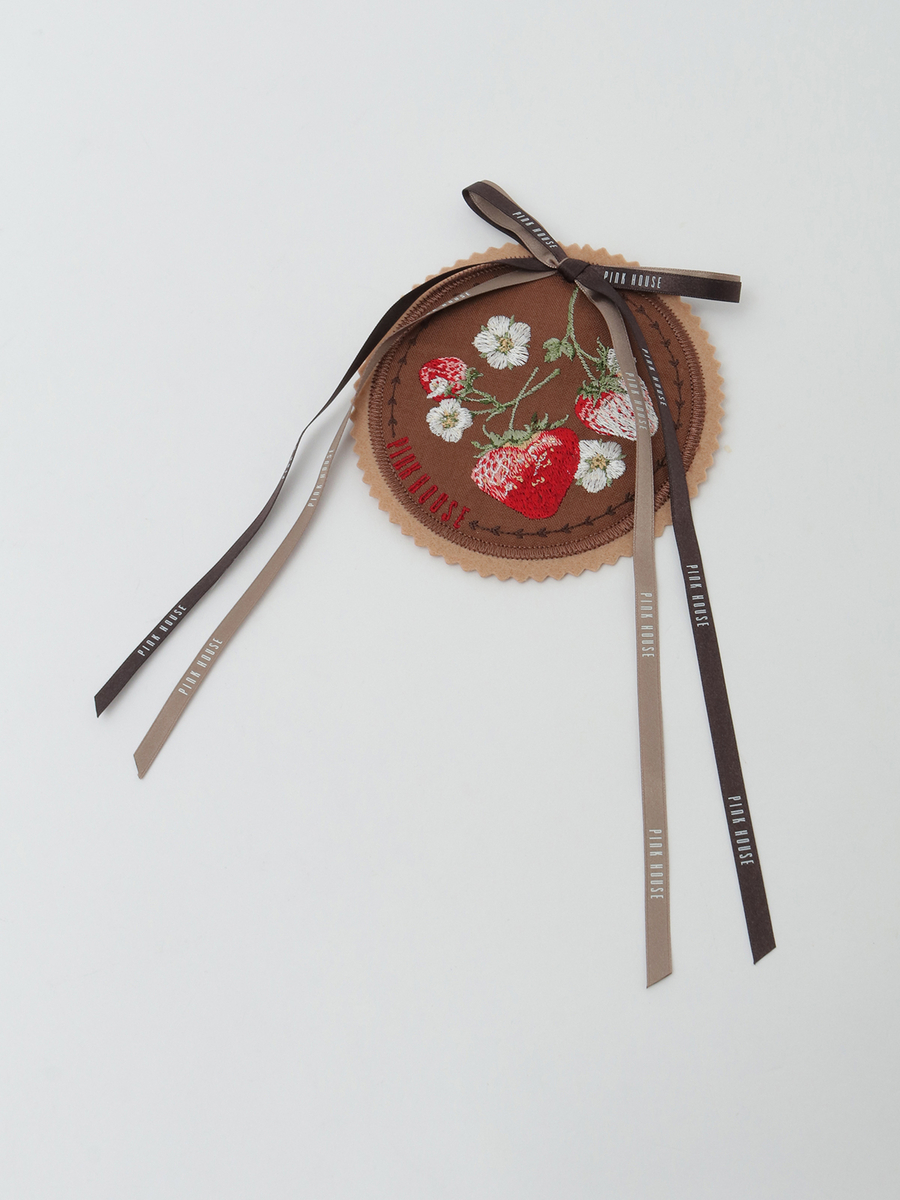 苺ブーケ刺繍ワッペン 詳細画像 チョコレート 1