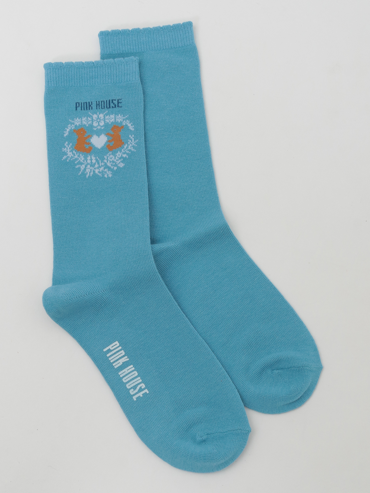 PINK HOUSE スワンコサージュ＆ソックスセット くまとハート柄ソックス｜ピンクハウスオフィシャルオンラインストア