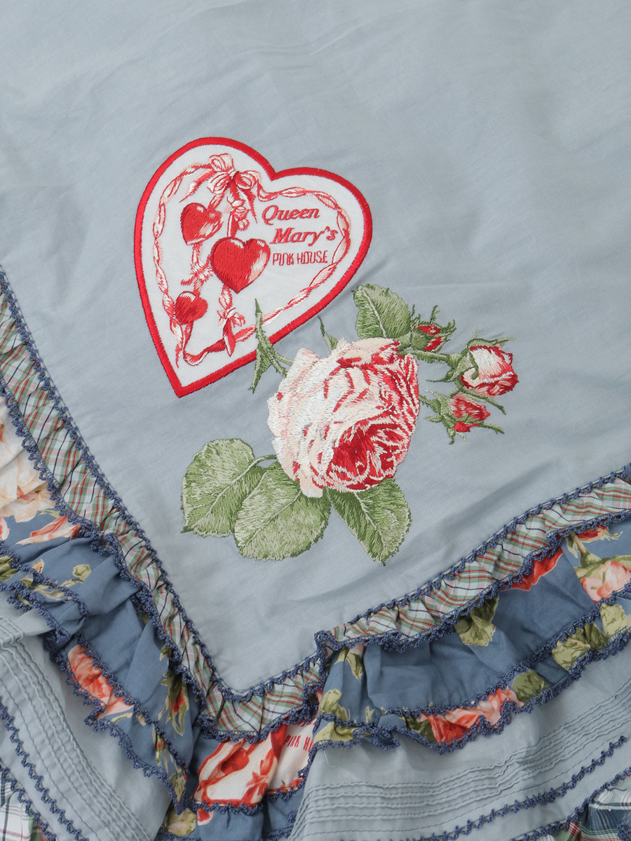 クイーンメアリーズ刺繍ストール 詳細画像 ピンク 12