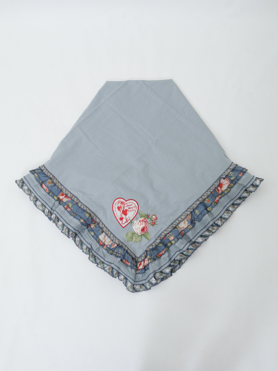 クイーンメアリーズ刺繍ストール 詳細画像 ブルー 1