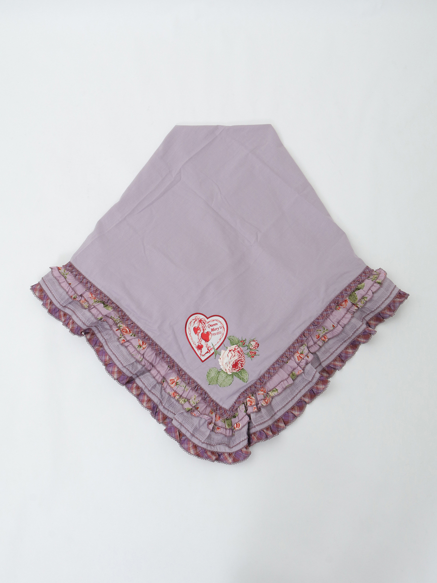 クイーンメアリーズ刺繍ストール 詳細画像 パープル 1