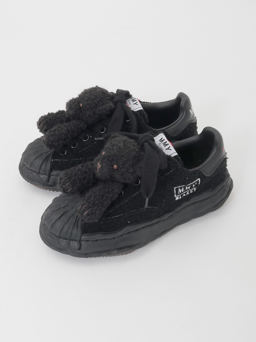 PINK HOUSE&times;Maison MIHARA YASUHIRO "BLAKEY" OG Sole Chenille Embroidey Low-top Sneaker 詳細画像 ブラック&times;ブラック 1