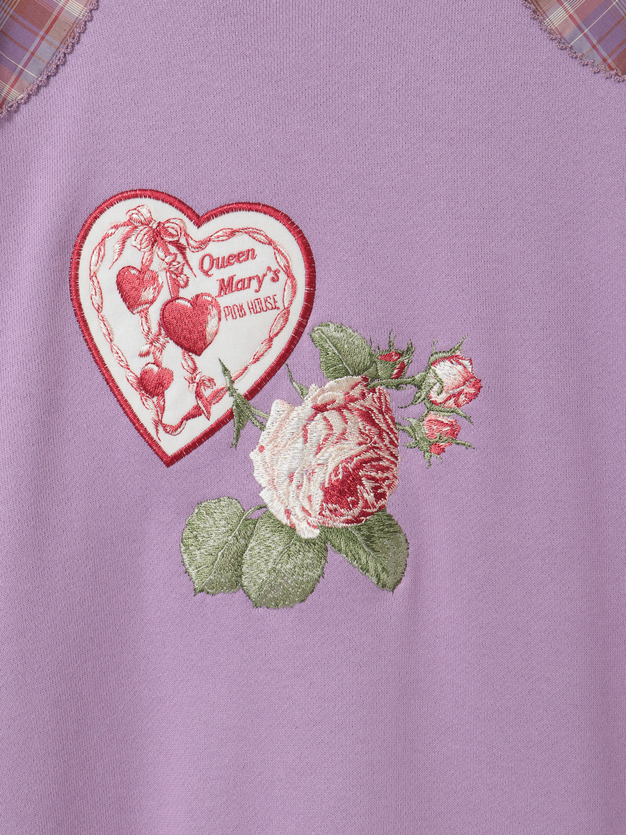 クイーンメアリーズ刺繍スウェット 詳細画像 クロ 7
