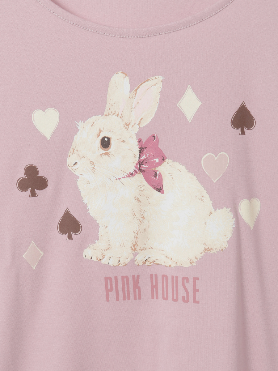 Rabbit Marchモチーフプリントカットソー 詳細画像 クロ 10