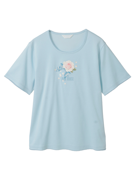 Rose Pearlプリントカットソー