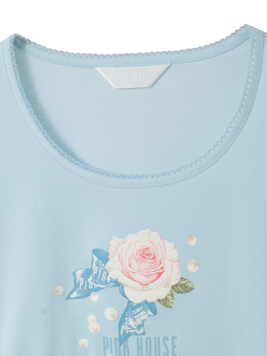 Rose Pearlプリントカットソー 詳細画像 クロ 3