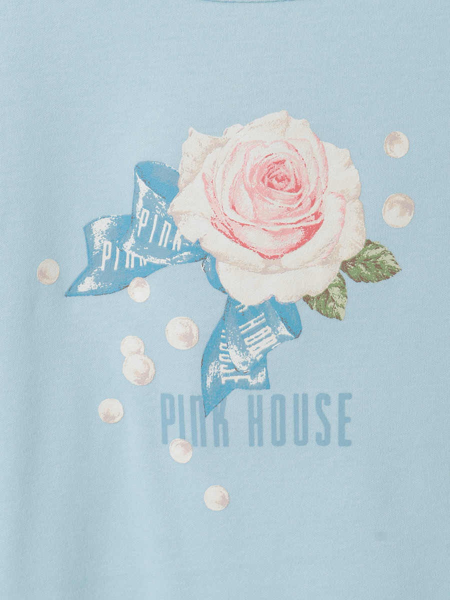 Rose Pearlプリントカットソー 詳細画像 クロ 6