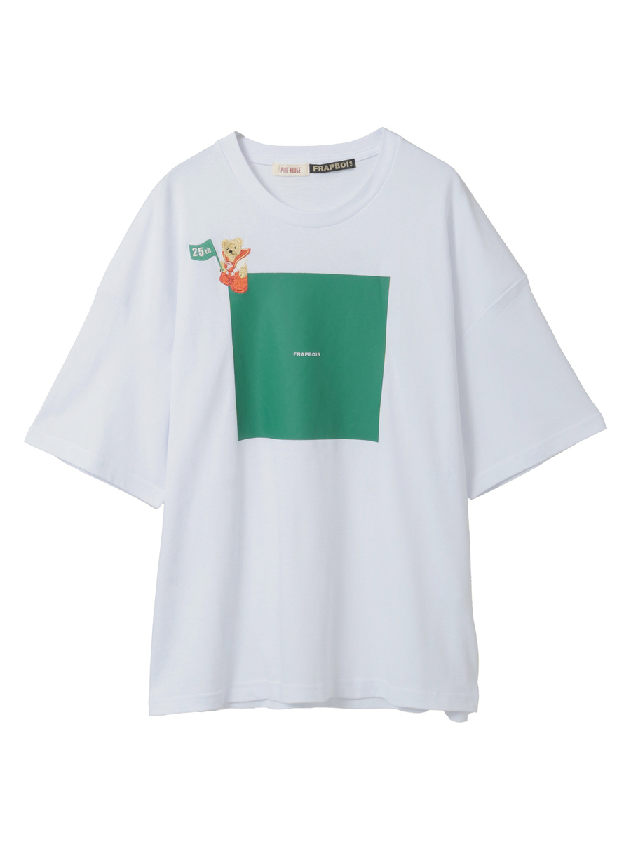FRAPBOIS meets PINK HOUSE プリントTシャツ 詳細画像 ホワイト 1