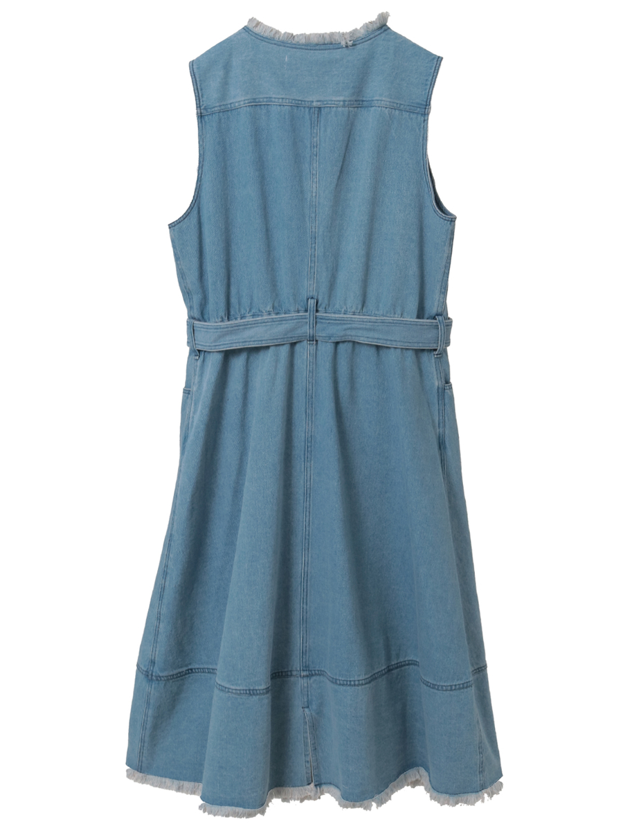 10ozデニムワンピース 詳細画像 オフ 2