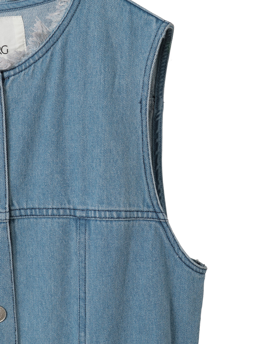 10ozデニムワンピース 詳細画像 オフ 4