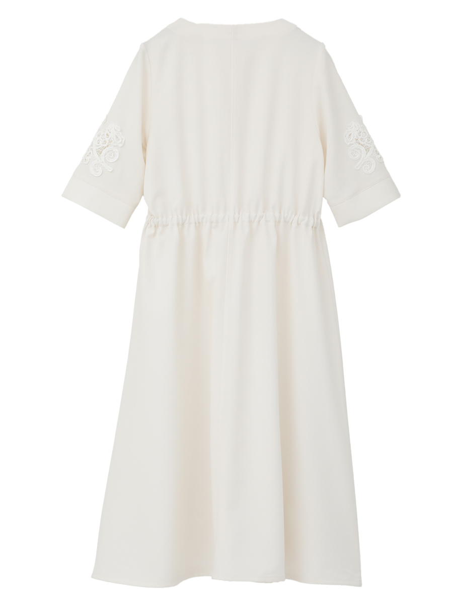 透かしコード刺繍ワンピース 詳細画像 クロ 2