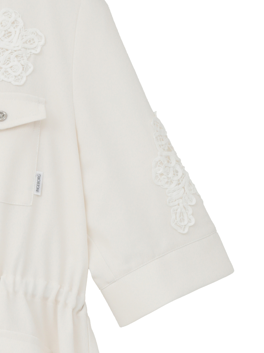 透かしコード刺繍ワンピース 詳細画像 クロ 4