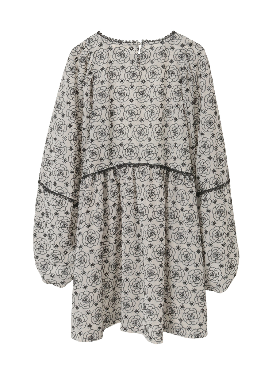 カメリアシフォンレースチュニック 詳細画像 クロ 2