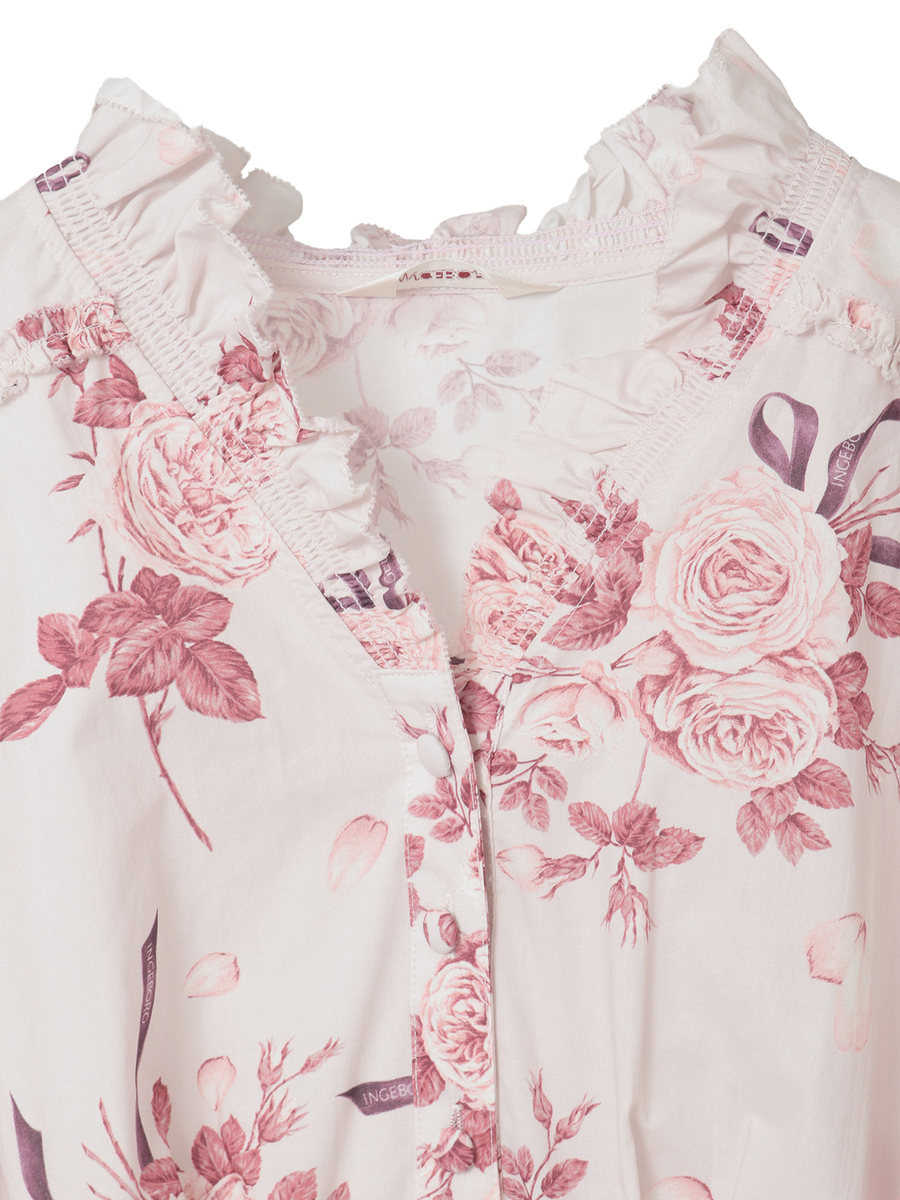 エッチングローズpt.ブラウス 詳細画像 クロ 3