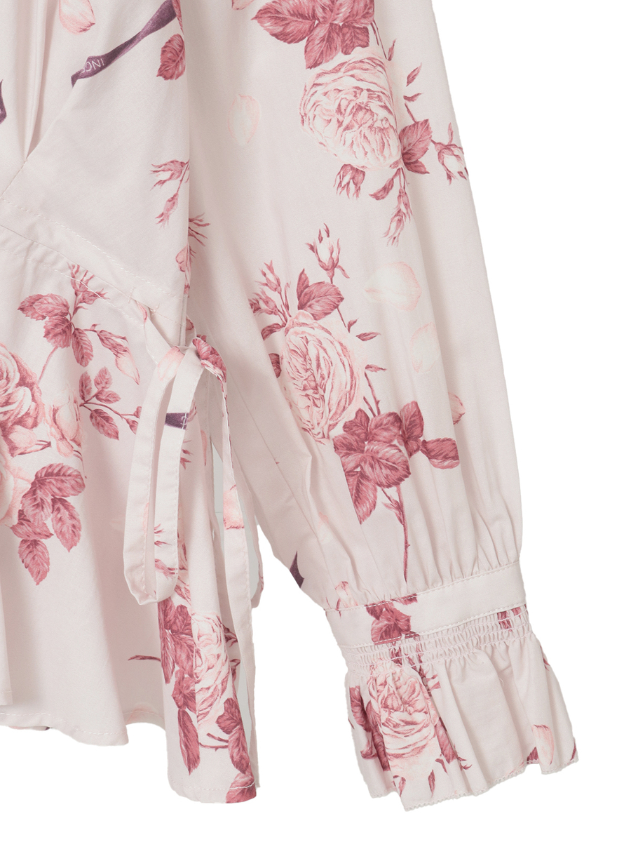 エッチングローズpt.ブラウス 詳細画像 クロ 4