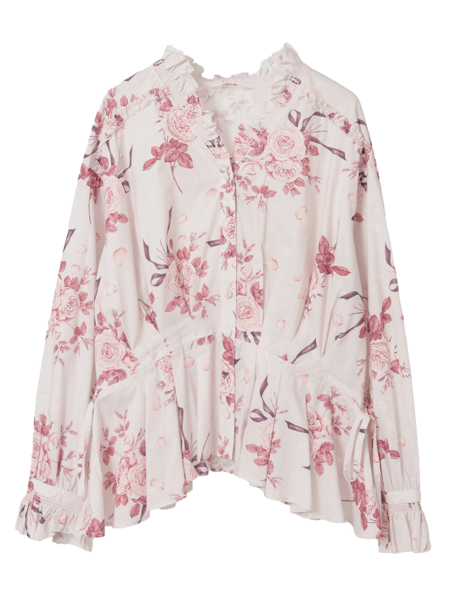 エッチングローズpt.ブラウス 詳細画像 ローズ 1